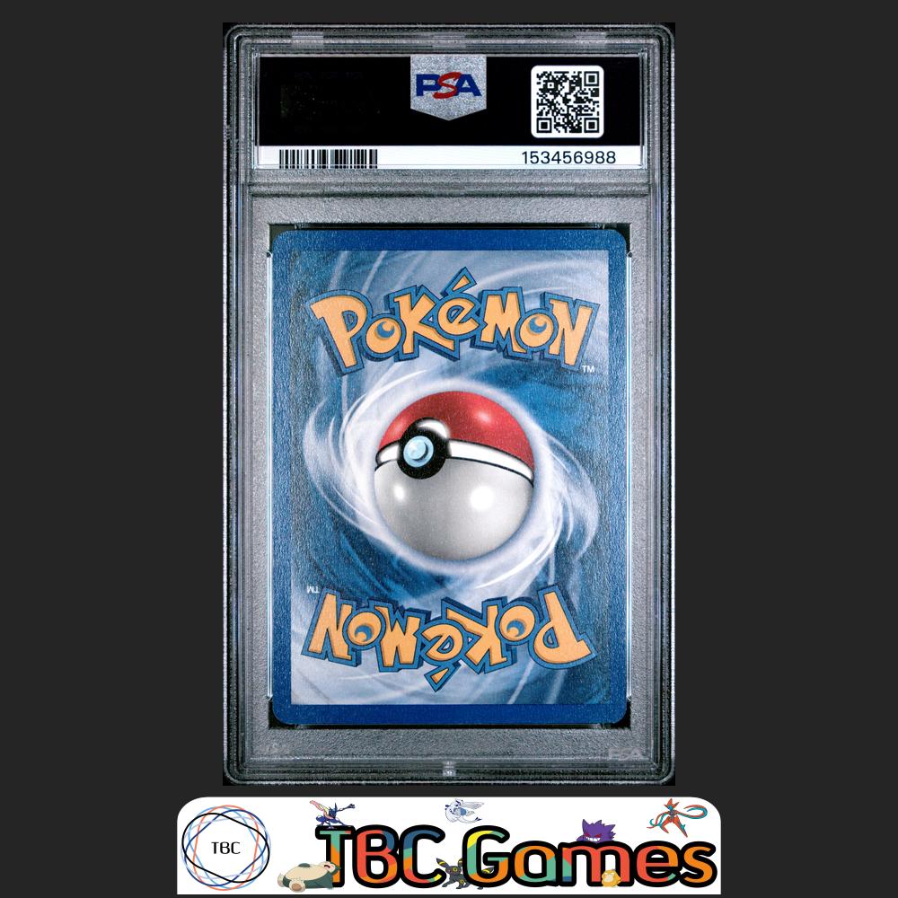Mew Black Star Promo #9 Holo Pokemon League PSA 7 SWIRL Back