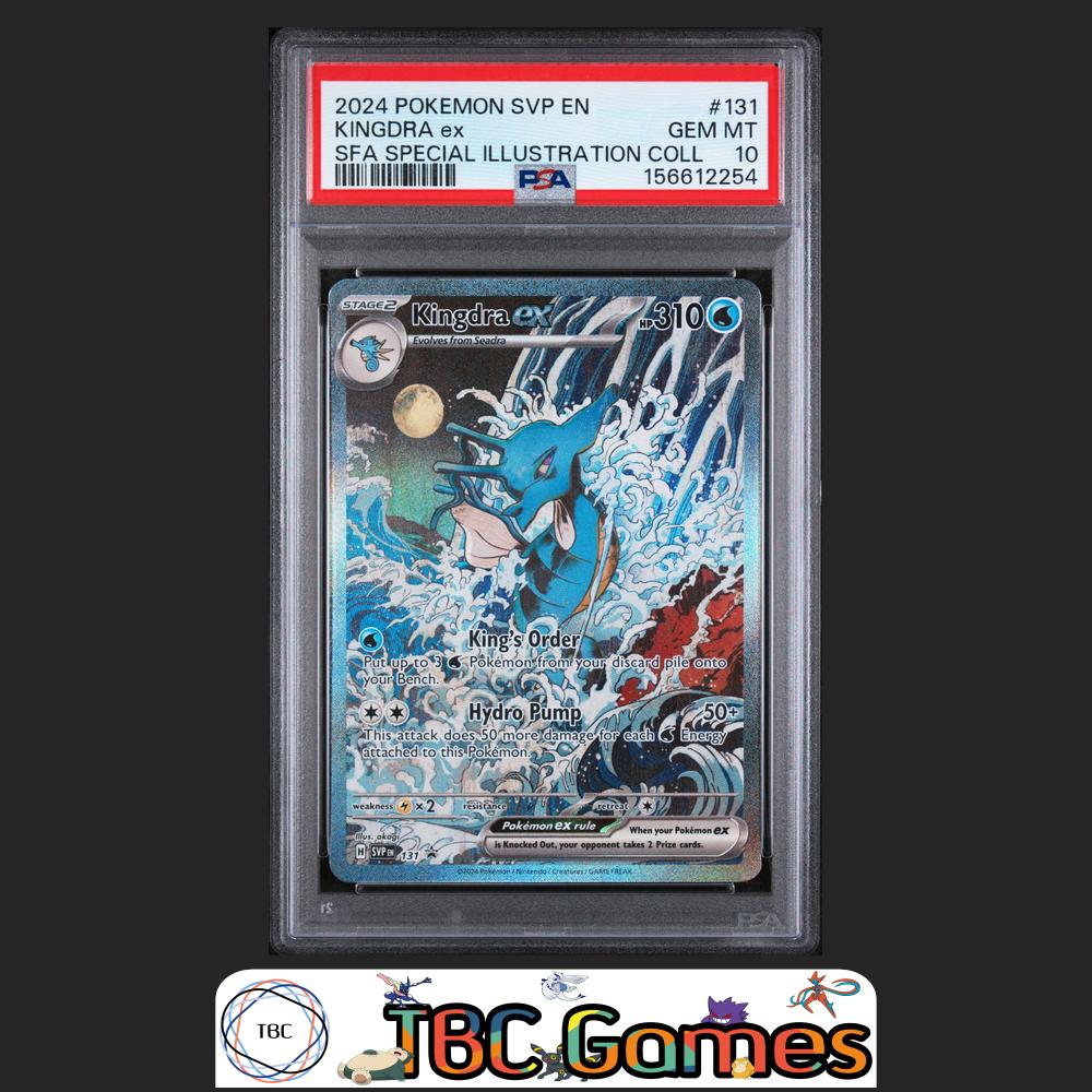 Kingdra ex Pokemon SVP #131 Special Illustration Collection PSA 10 Front