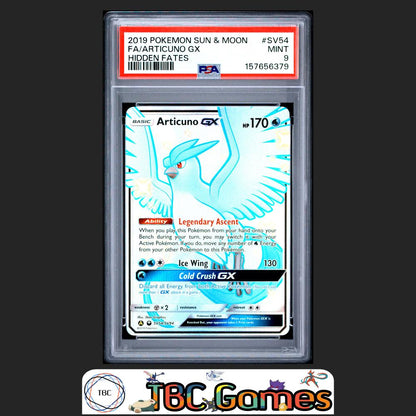 Articuno GX Pokemon Hidden Fates #SV54 PSA 9 Front