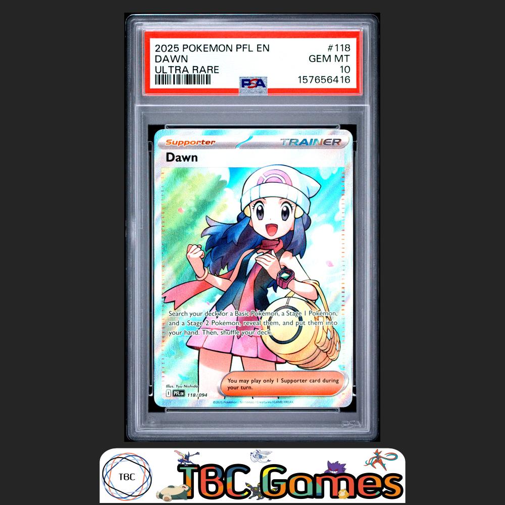 Dawn Pokemon Phantasmal Flames #118 Ultra Rare PSA 10 Front