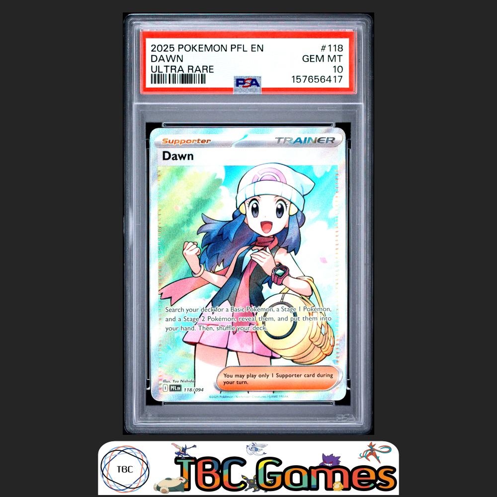 Dawn Pokemon Phantasmal Flames #118 Ultra Rare PSA 10 Front