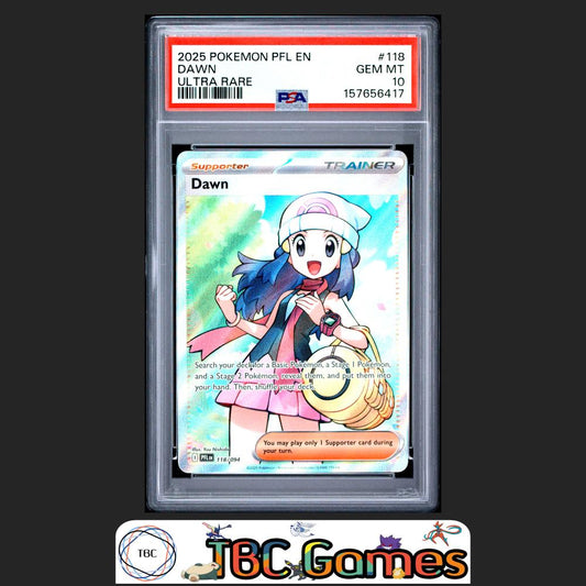 Dawn Pokemon Phantasmal Flames #118 Ultra Rare PSA 10 Front