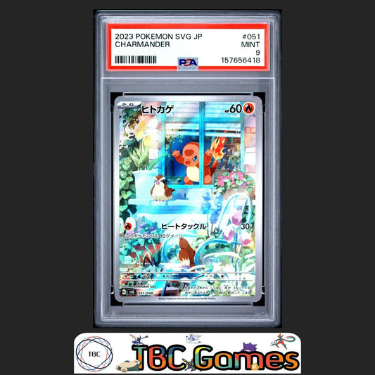 Charmander Pokemon Japanese SVG Venusaur & Charizard & Blastoise Special Deck #051 PSA 9 Front