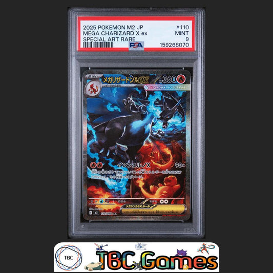 Mega Charizard X ex Pokemon Japanese M2 Inferno #110 Special Art Rare PSA 9 Front