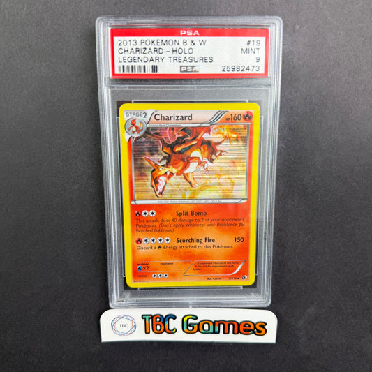 Charizard Legendary Treasures Holo #19 PSA 9