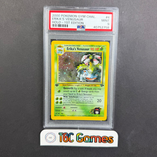 Erika's Venusaur Gym Challenge 1st Edition Holo PSA 9