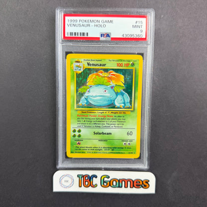 Venusaur Base Set Unlimited Holo PSA 9