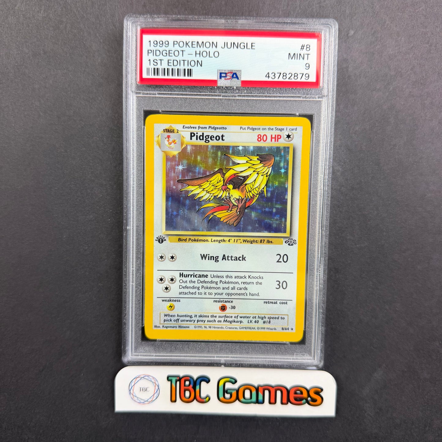 Pidgeot Jungle 1st Edition Holo PSA 9