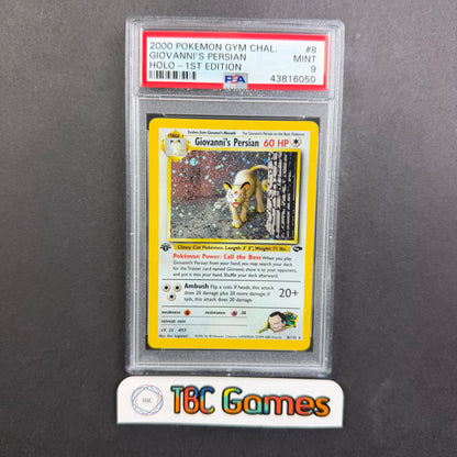 Giovanni's Persian Gym Challenge 1st Edition Holo PSA 9