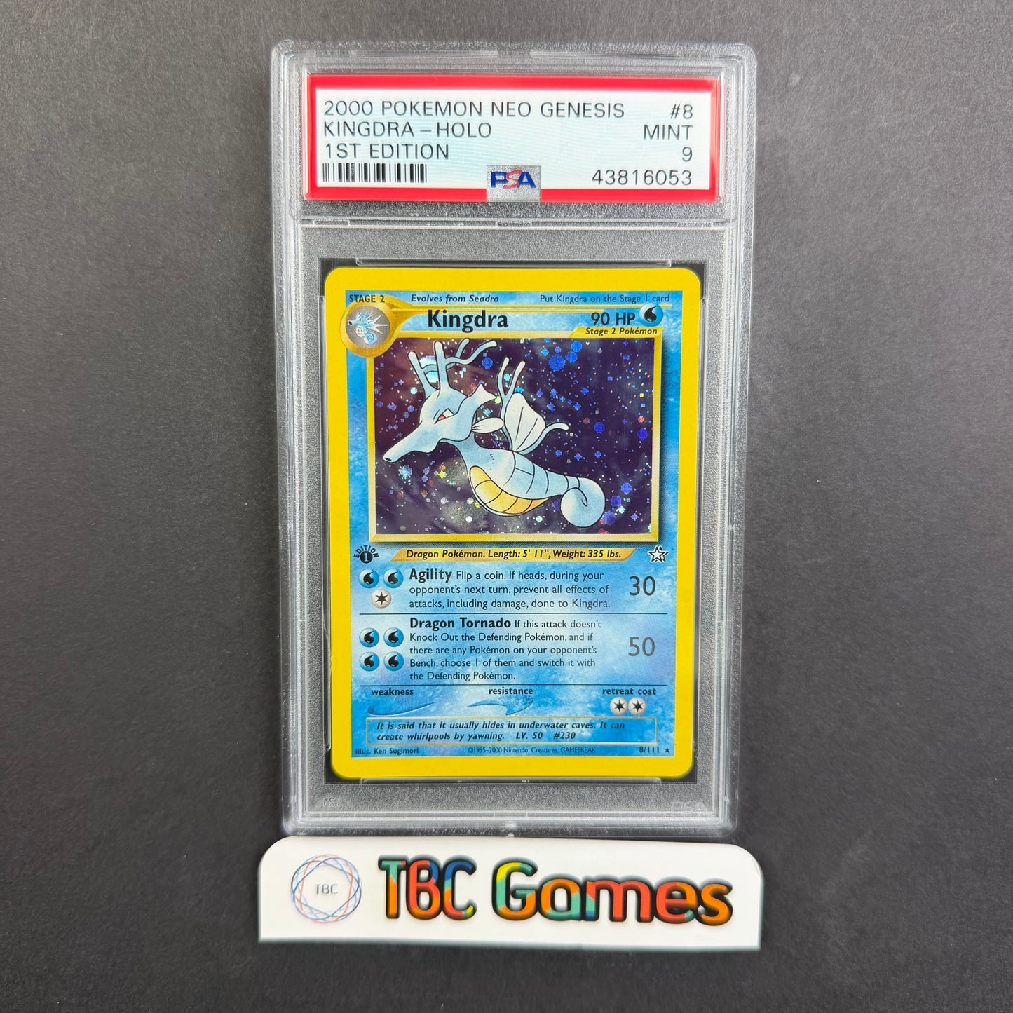 Kingdra Neo Genesis 1st Edition Holo PSA 9