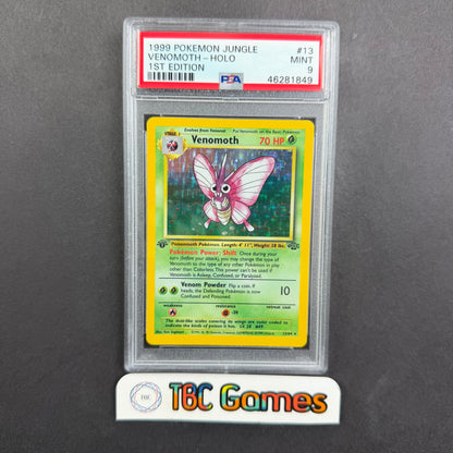 Venomoth Jungle 1st Edition Holo PSA 9