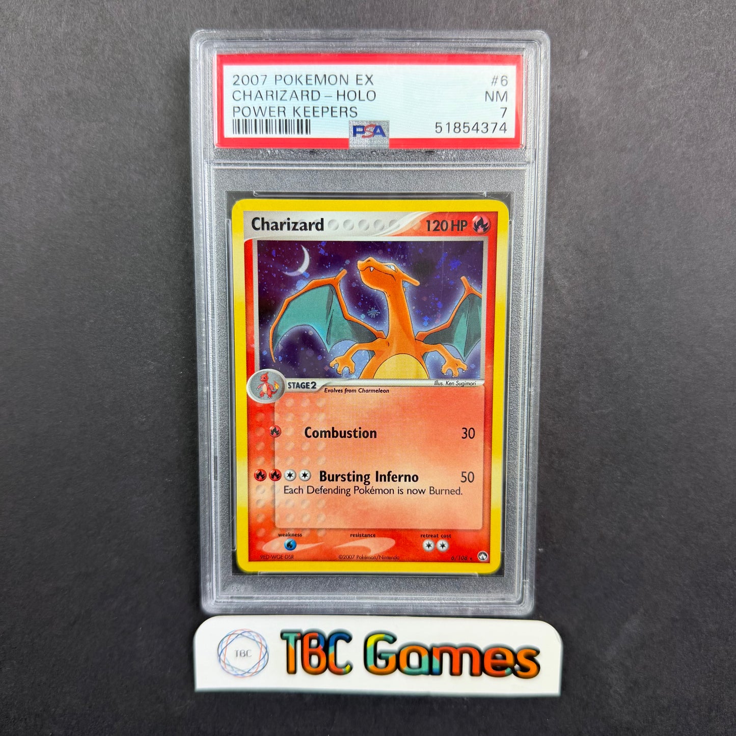 Charizard Power Keepers Holo #6 PSA 7