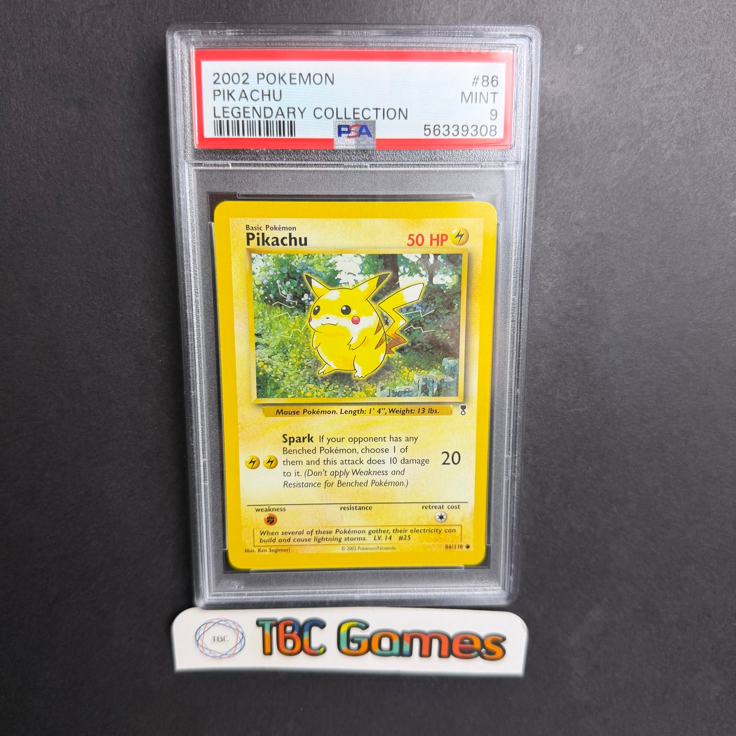 Pikachu Pokemon Legendary Collection #86 PSA 9