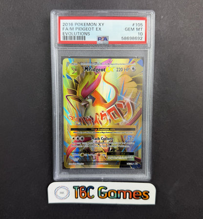 M Pidgeot EX Evolutions #105 PSA 10