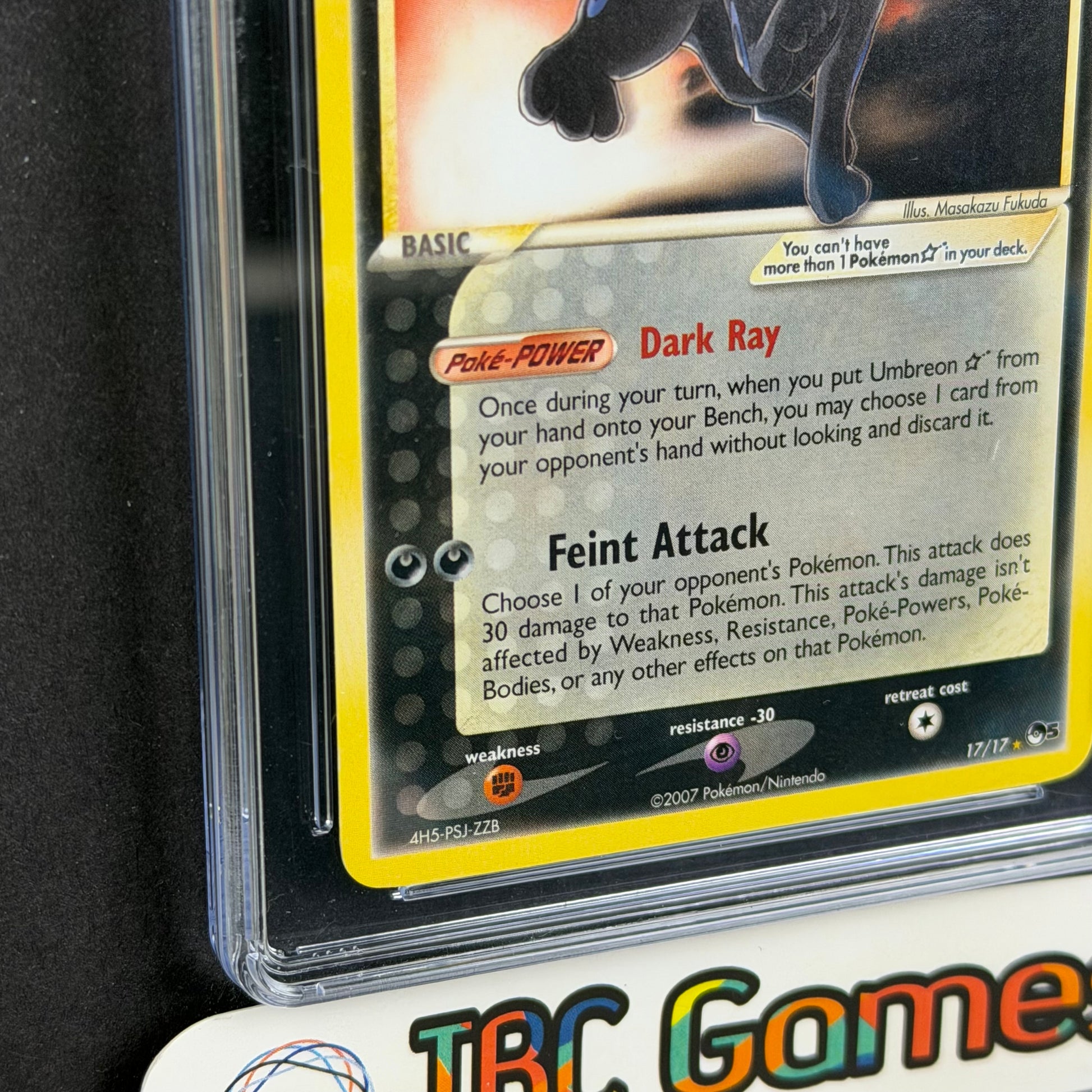 Umbreon Gold Star Pop Series 5 CGC 6.5 TBC Games Umbreon Gold Star Pop Series 5 CGC 6.5 TBC Games