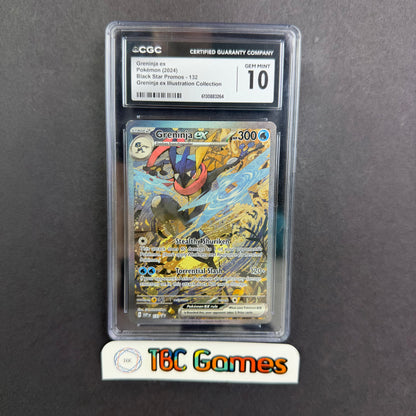 Greninja ex SVP 132 Shrouded Fable Special Illustration Collection CGC 10 Front