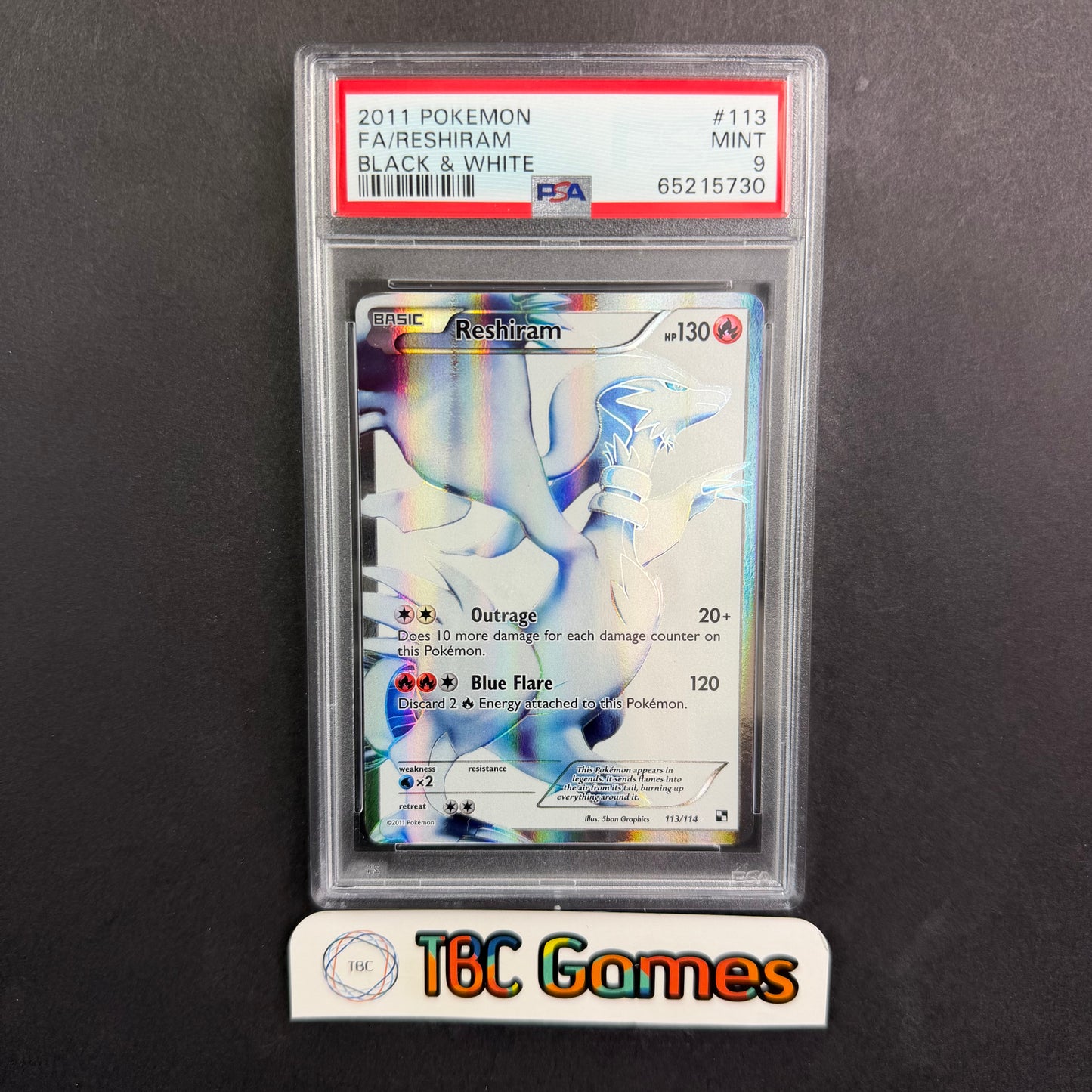 Reshiram Black & White #113 PSA 9
