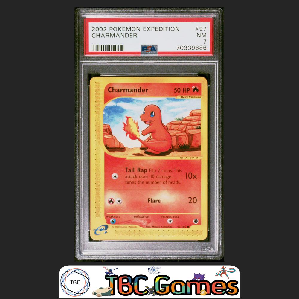 Charmander Pokemon Expedition #97 PSA 7 Front