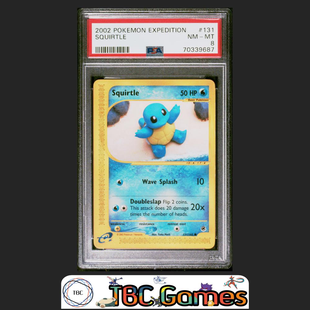 Squirtle Pokemon Expedition #131 PSA 8 Front