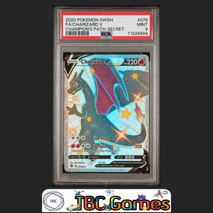 Charizard V Champion's Path #079 Shiny Secret PSA 9