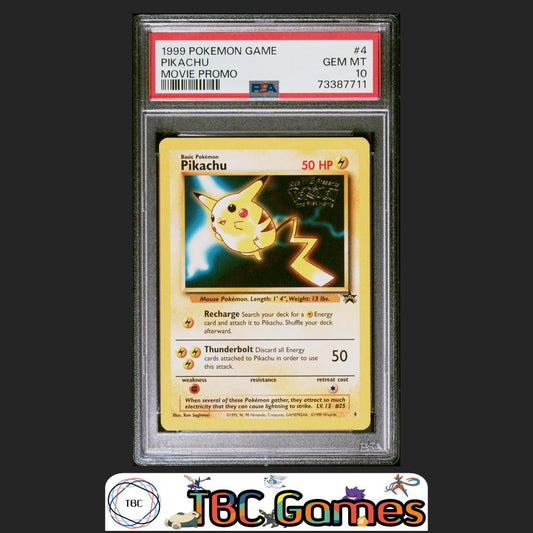 Pikachu Pokemon Game Movie #4 Movie Promo PSA 10 Front