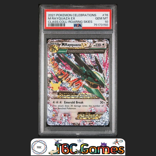 M Rayquaza EX Celebrations Classic Collection #76 PSA 10 Front