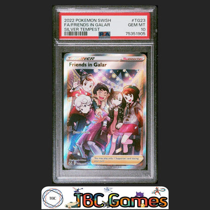 Friends in Galar Silver Tempest #TG23 PSA 10 Front