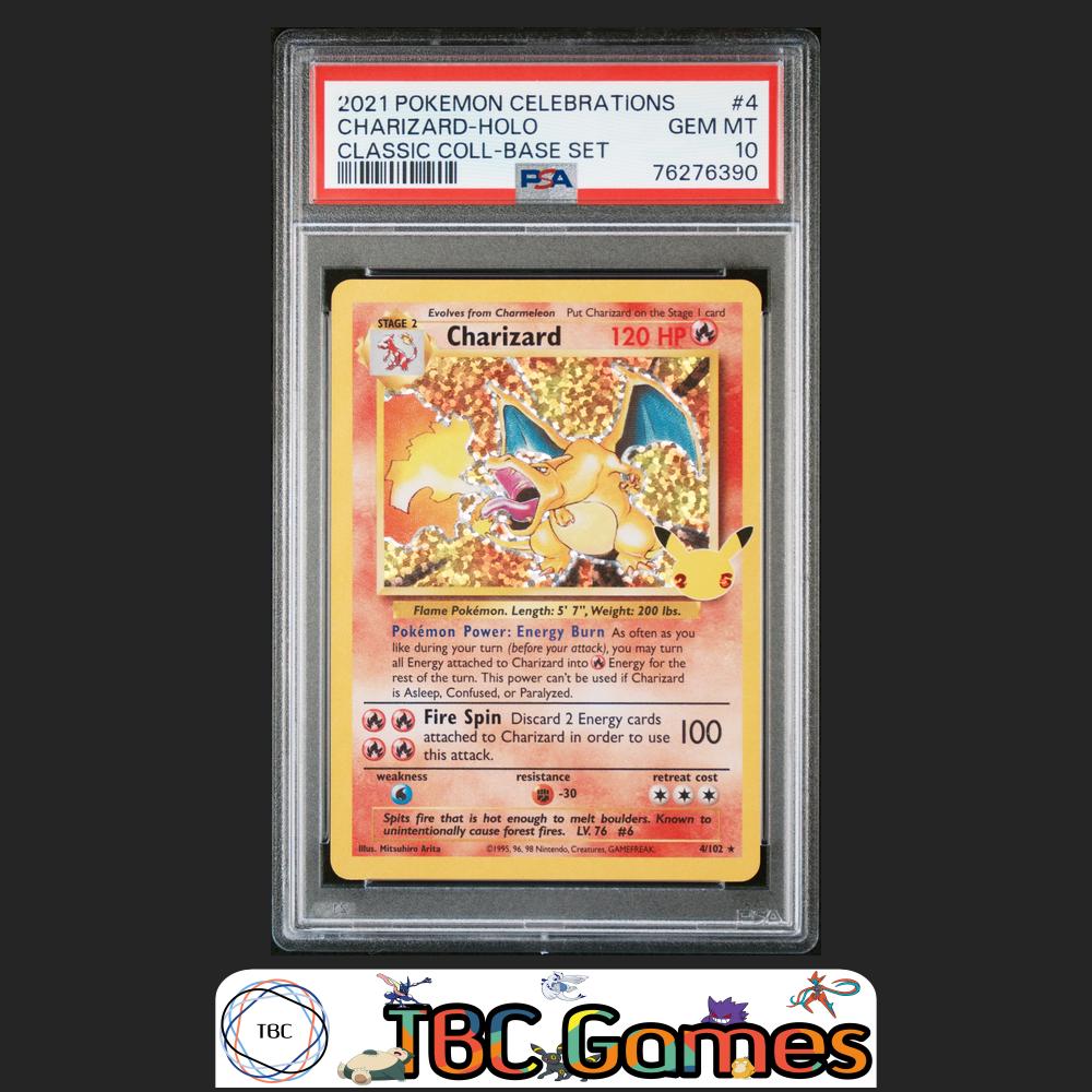 Charizard Holo Celebrations Classic Collection #4 Base Set PSA 10 Front