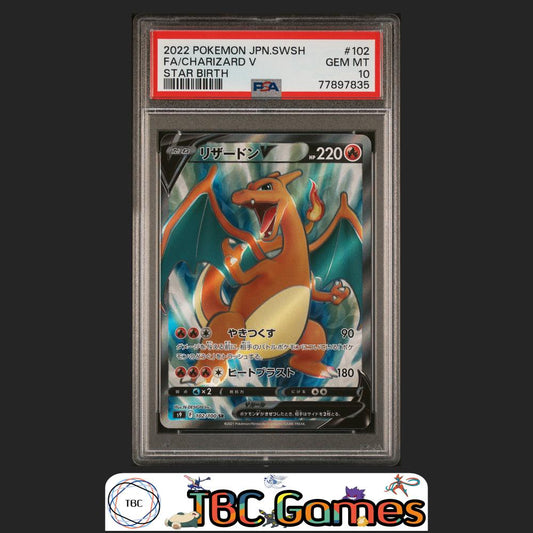 Charizard V Star Birth #102 Japanese PSA 10 Front