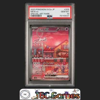 Mew ex Pokemon Japanese Sv2A Pokemon 151 #205 Special Art Rare PSA 10 Front