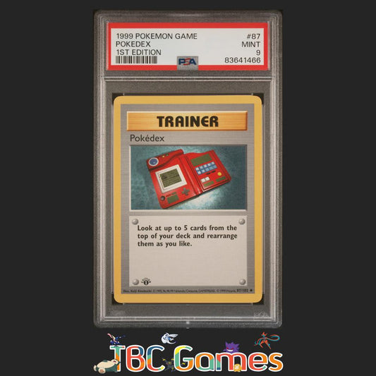 Pokedex Base Set 1st Edition Shadowless #87 PSA 9