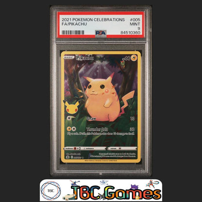 Pikachu Celebrations 25th Anniversary #005 PSA 9