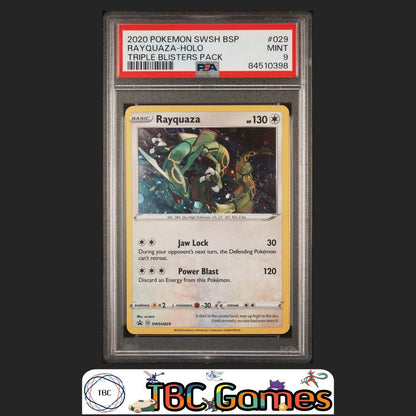 Rayquaza Black Star Promo SWSH029 Holo PSA 9