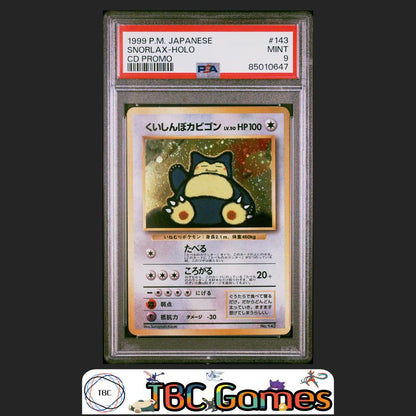 Snorlax CD Promo Holo Japanese #143 PSA 9 Front