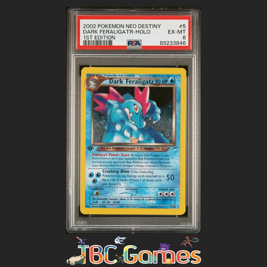 Dark Feraligatr Neo Destiny 1st Edition Holo #5 PSA 6