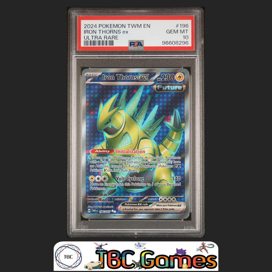 Iron Thorns ex Twilight Masquerade #196 Ultra Rare PSA 10