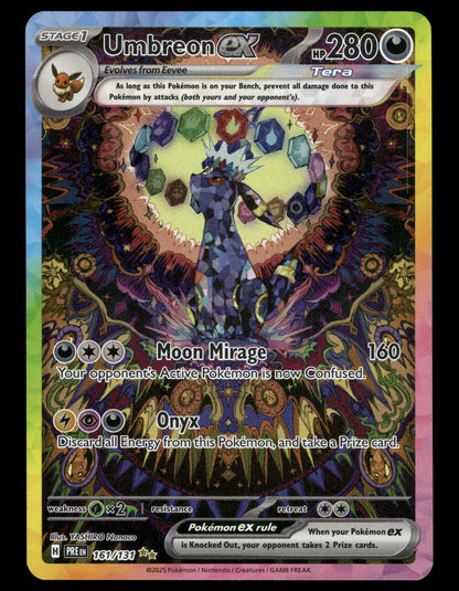 [NM] Umbreon ex Prismatic Evolutions #161 Special Illustration Rare