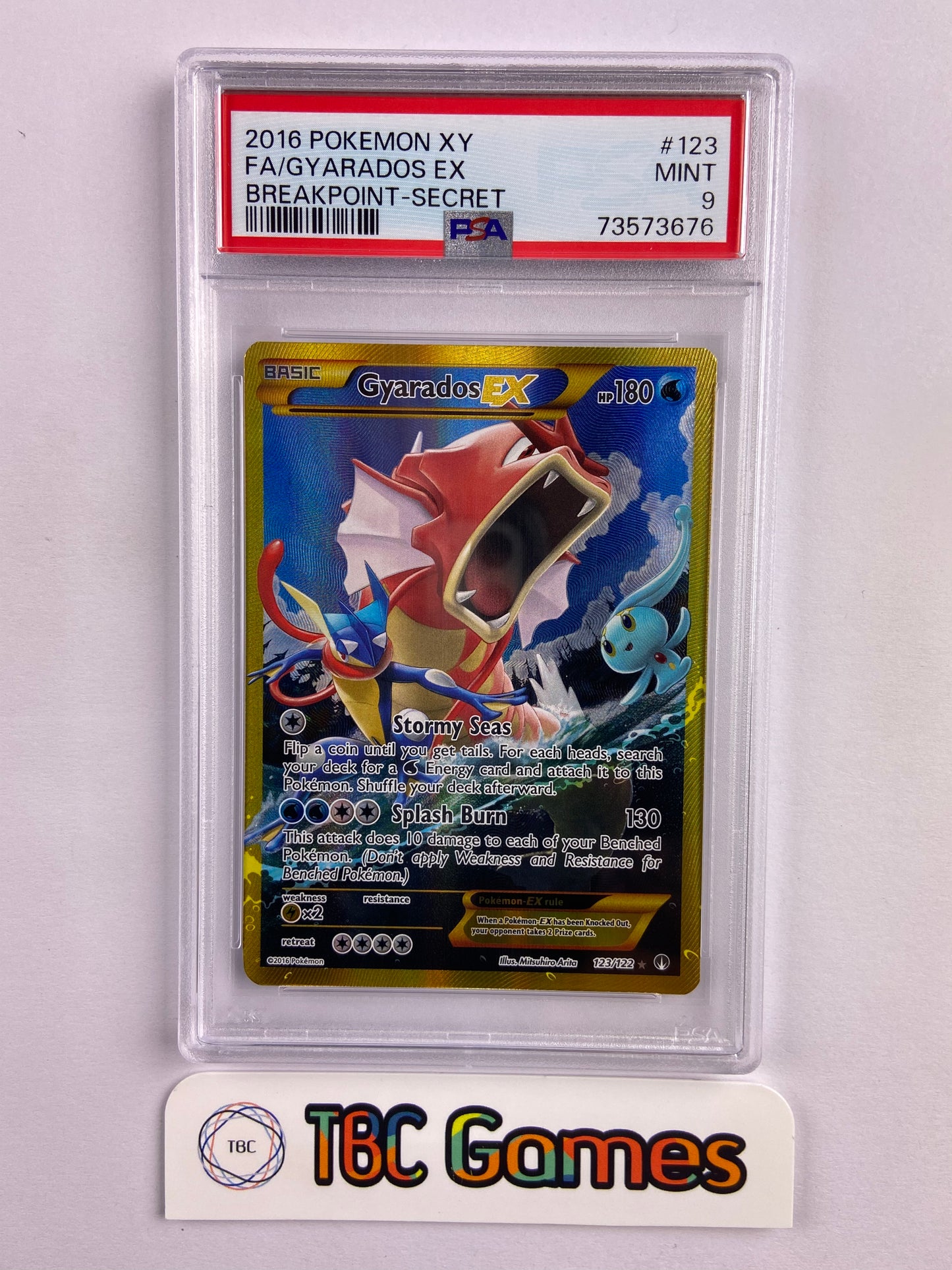 Water Type Pokemon Pokemon TCG - Gyarados-EX Holo Card - XY Breakpoint Secret Rare 123/122, Water Type, Collectible Pokemon TCG Rare Card Water Type Pokemon Pokemon TCG - Gyarados-EX Holo Card - XY Breakpoint Secret Rare 123/122, Water Type, Collectible Pokemon TCG Rare Card