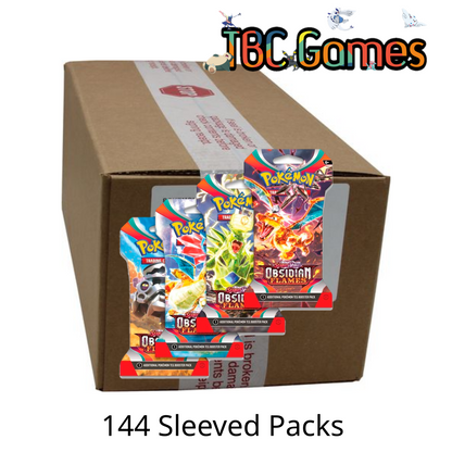 Pokemon TCG: Scarlet & Violet - Obsidian Flames Sleeved Booster Pack Sealed Case (144 Packs)