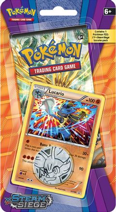 Pokemon TCG: X & Y - Steam Siege 1 Pack Checklane Blister (Lucario)