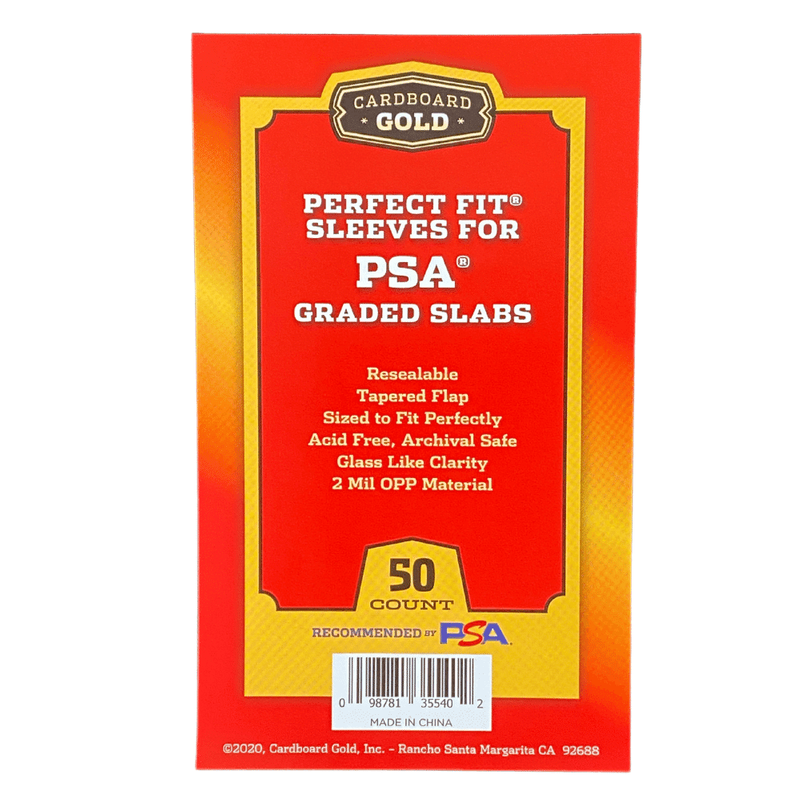 Cardboard Gold: Perfect Fit PSA Graded Card Sleeves (50)