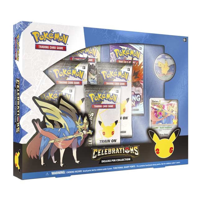 Pokemon TCG: Celebrations Deluxe Pin Collection Box - Zacian LV. X