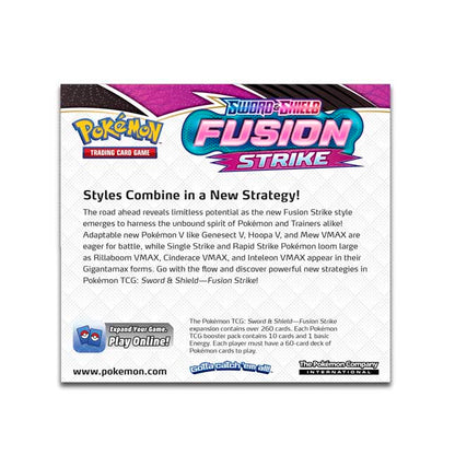 Pokemon TCG: Sword & Shield - Fusion Strike Booster Box TBC Games Pokemon TCG: Sword & Shield - Fusion Strike Booster Box TBC Games