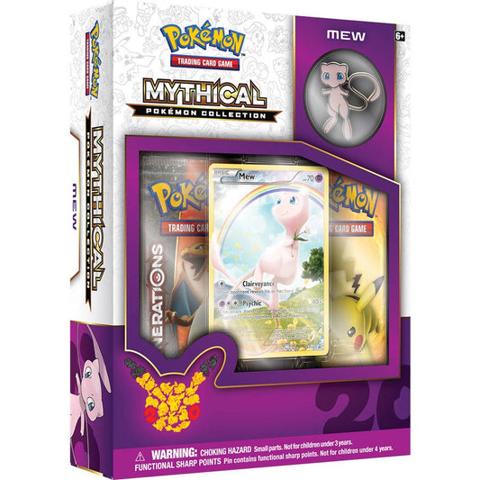 Pokemon TCG: 20th Anniversary Generations Mythical Pin Collection Box (Mew)