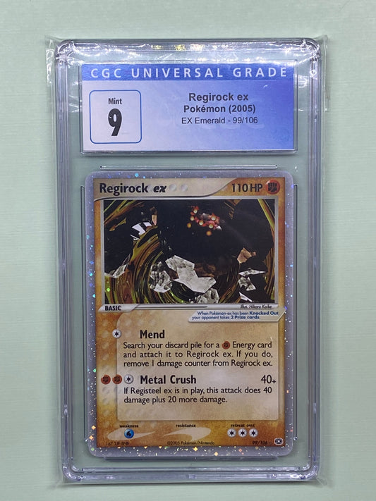 Regirock ex Emerald 99/106 CGC 9