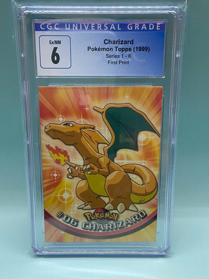 Charizard Non Holo First Print Series 1 Topps CGC 6