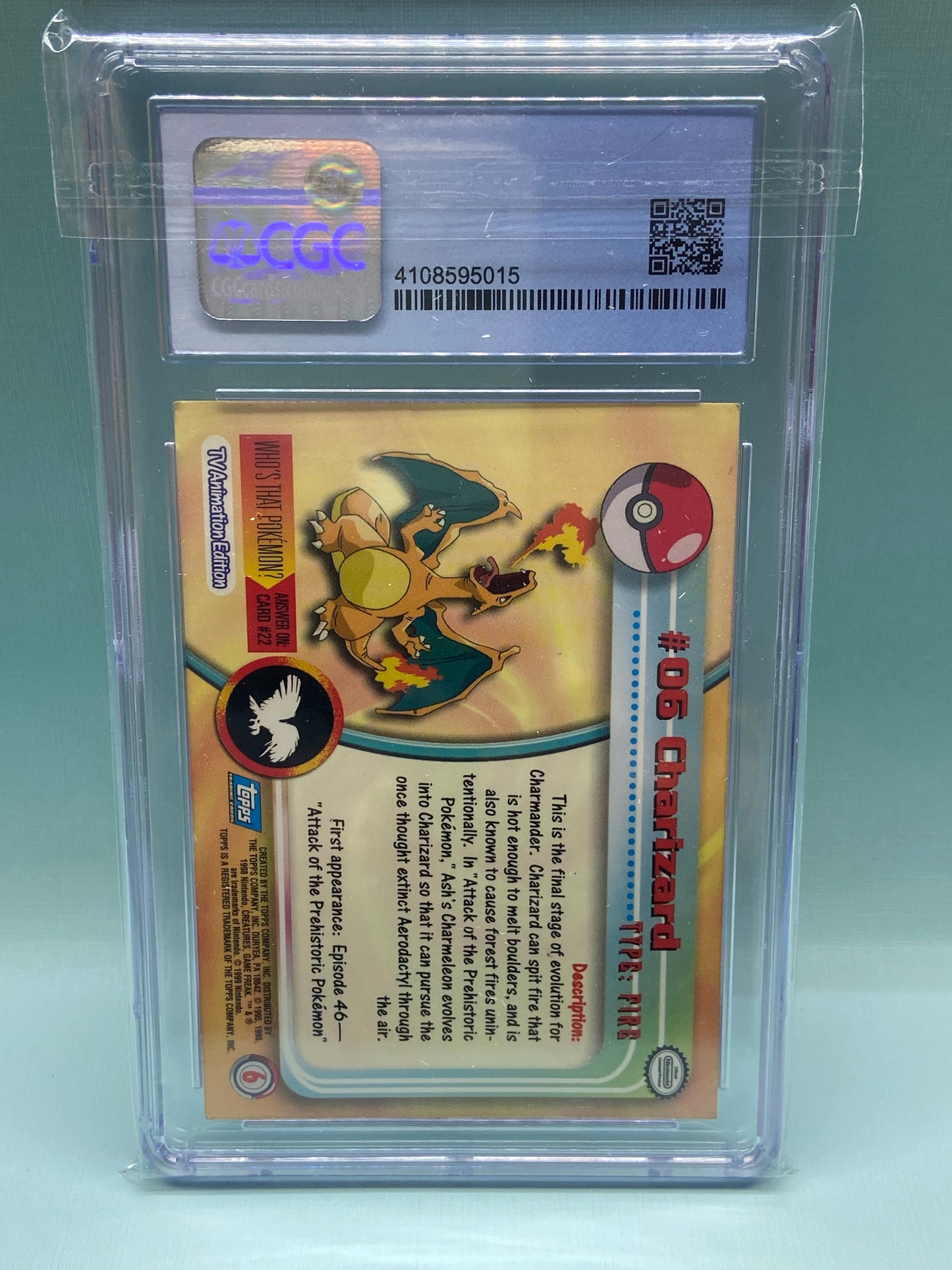 Charizard Non Holo First Print Series 1 Topps CGC 6