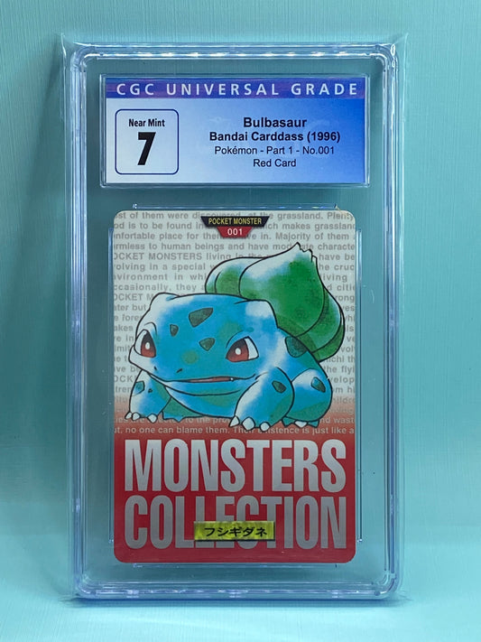 Bulbasaur Carddass Bandai Vending Red 1996 Japanese CGC 7