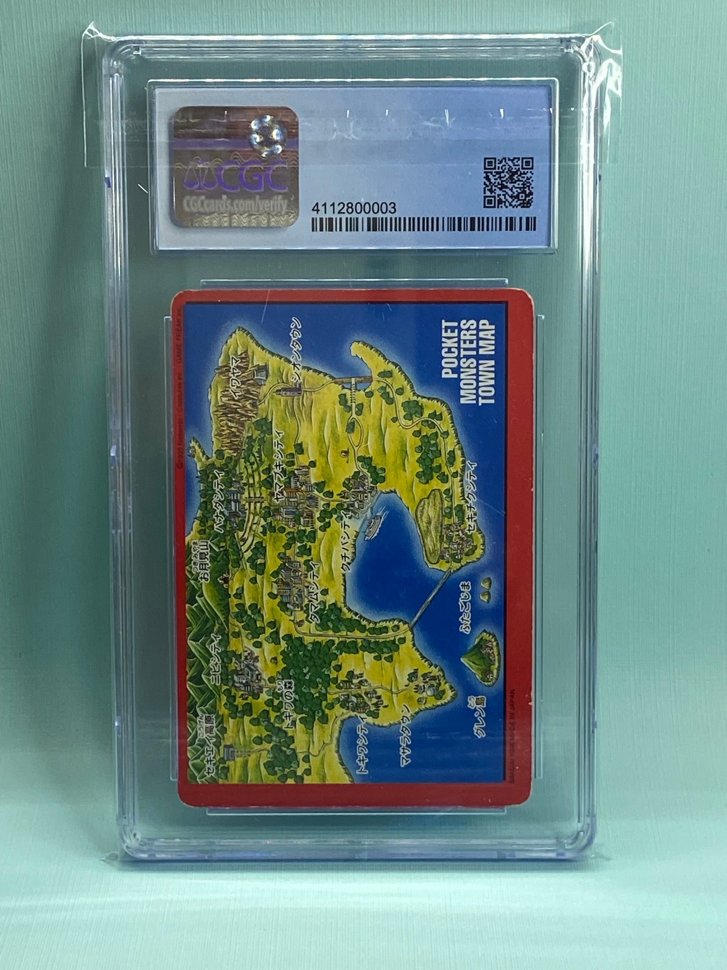 Blastoise Map Carddass Bandai Vending 1996 #156 Japanese CGC 6