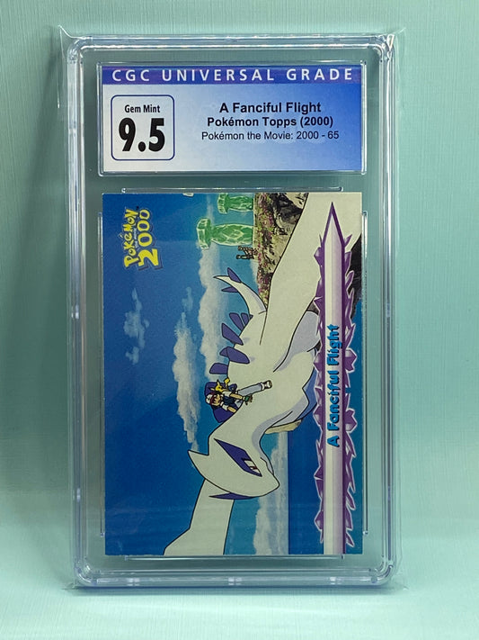 Pokemon the Movie Topps A Fanciful Flight Lugia CGC 9.5